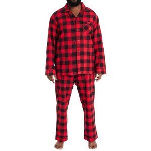 Men's Buffalo Check Flannel Pajama Set Wondershop LARGE TALL (313)